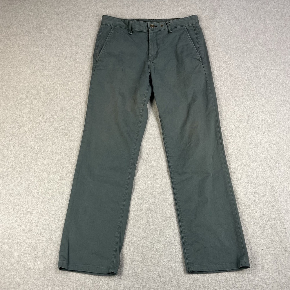 Rag & Bone Stretch 2 Twill Chino Pants Mens 31 (31x27) Forest Green Designer
